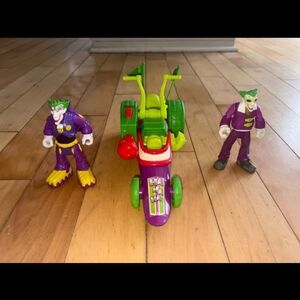 Purple and Green Joker Action Figure Set